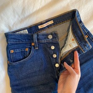 Levi's Women's Straight Leg Jeans - Dark Blue